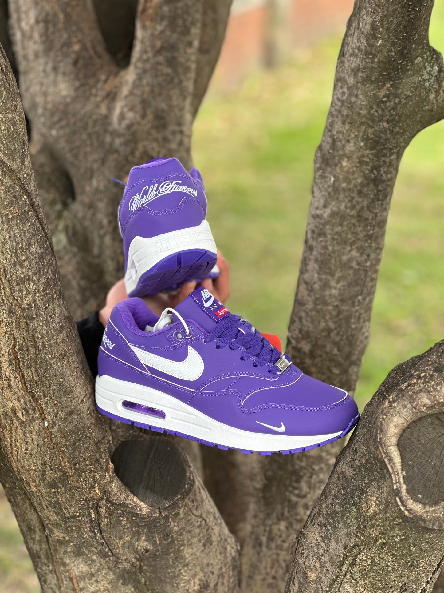 Nike Air Max 1 X Supreme Varsity Purple