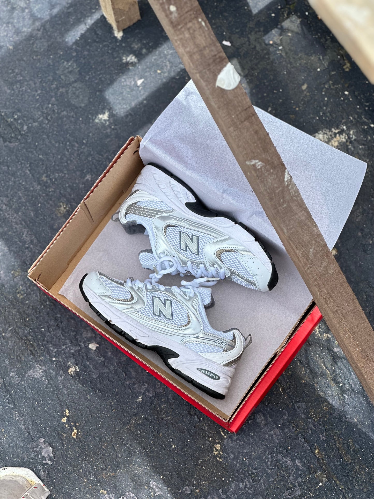 New Balance 530 Blanca-Gris