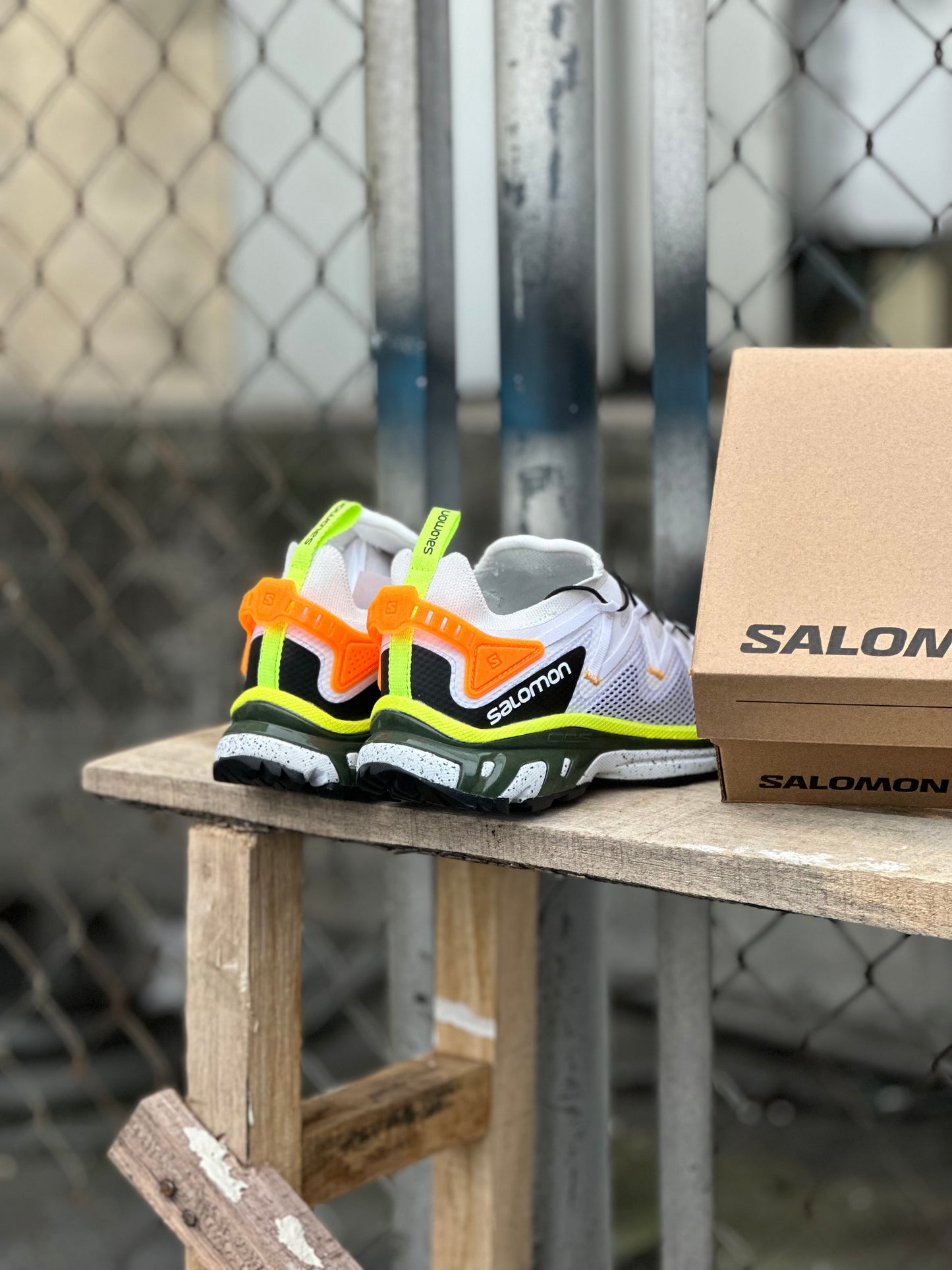 Salomón XT-RUSH White Neón Green